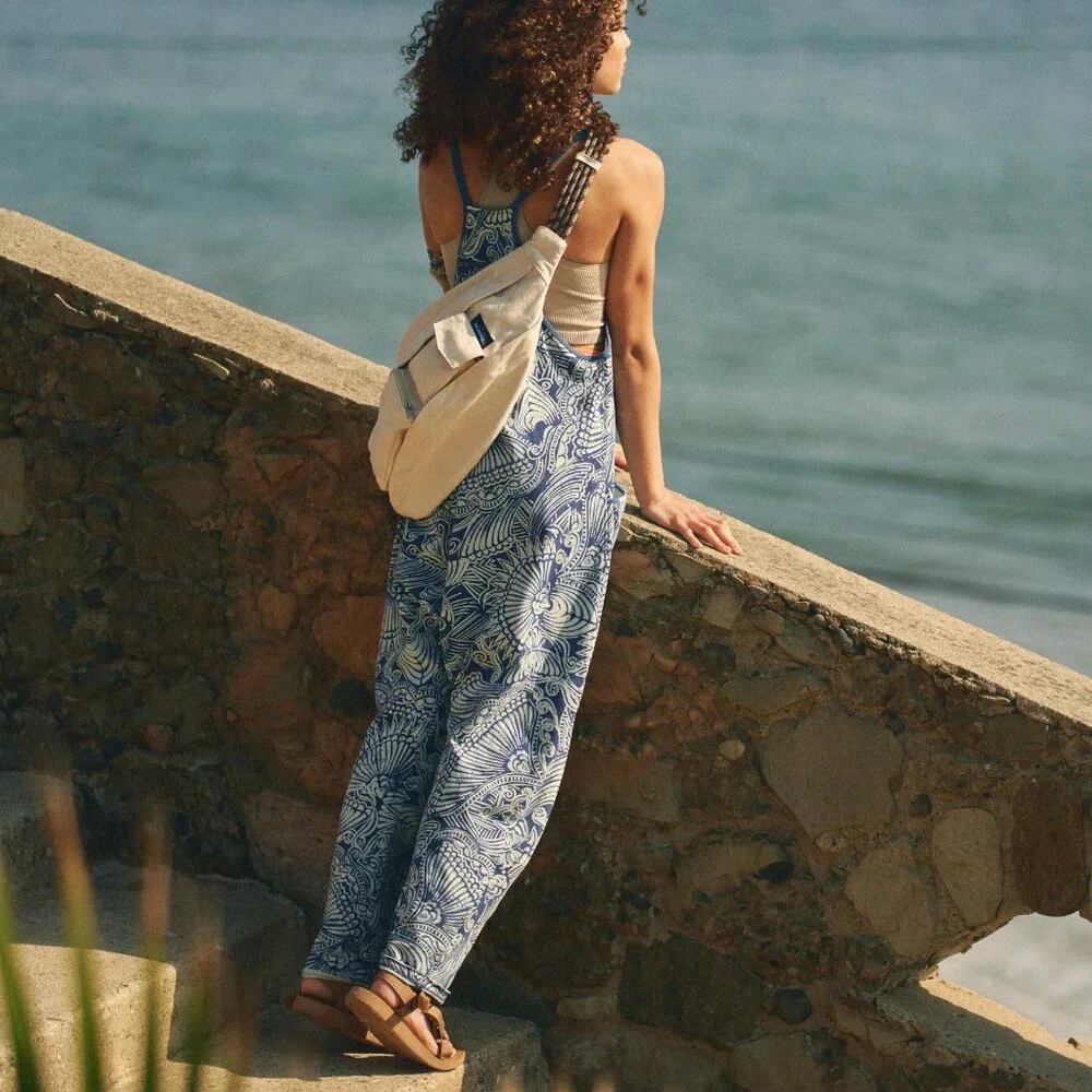 FP Movement by Free People Blue and White Jumpsuit - Picture 2 of 7
